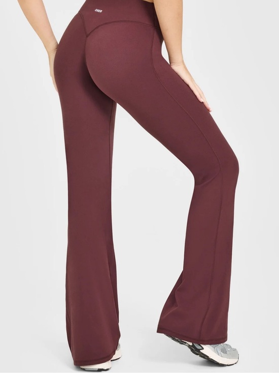Oner Active Pants - Oner Active - SoftMotion Flared Bottoms with White Logo (Velvet Mocha)